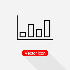 Bar Chart Icon,Diagram Icon,Histogram Column Chart Icon, Financial Sign Vector Illustration Eps10