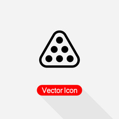 Billiards Logo Template Icon Vector Illustration Eps10
