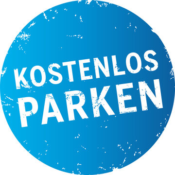 blauer Button kostenlos parken