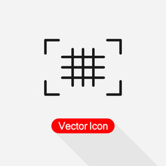 Obraz premium Camera Grid Icon vector illustration Eps10