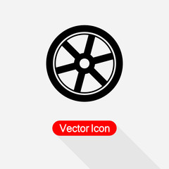 Car Wheel Icon vector illustration eps 10