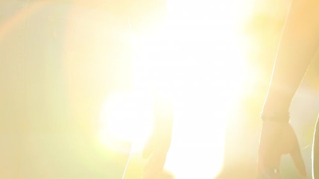 Hands letting go of each other, separation concept