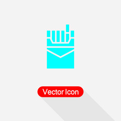 Cigarette Icon ,Pack Of Cigarettes Icon vector illustration Eps10