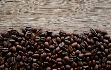 coffee bean for background, organic coffee seed