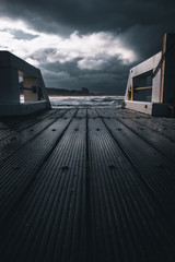 Nieuwpoort - Storm on sea