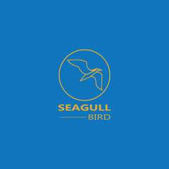 Seagull  Bird logo icon  vector designs