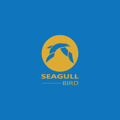 Seagull  Bird logo icon  vector designs