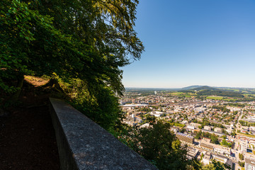 Aussicht vom Kapuzinerberg auf die Stadt Salzburg