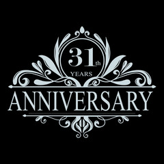 31 Happy birthday, t-shirt design. Set of calligraphy quote isolated on white background. Vector illustration