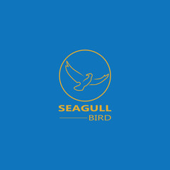 Seagull  Bird logo icon  vector designs