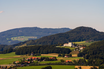 Wallfahrtsort Maria Plain mit Wallfahrtsbasilika Maria Himmelfahrt bei Salzburg in Österreich