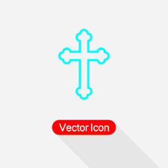 Obraz premium Cross Christian Icon vector illustration Eps10