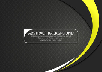 Yellow Black right side Background Wallpaper Vector Graphic design