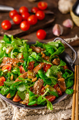 Thai salad with grilled chicken