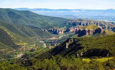 Mountain landscape from the top