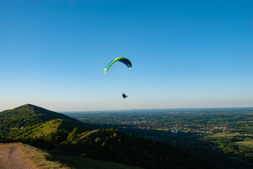 paraglider in the sky