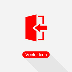 Exit Icon Vector Illustration Eps10
