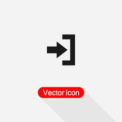 Exit Icon Vector Illustration Eps10