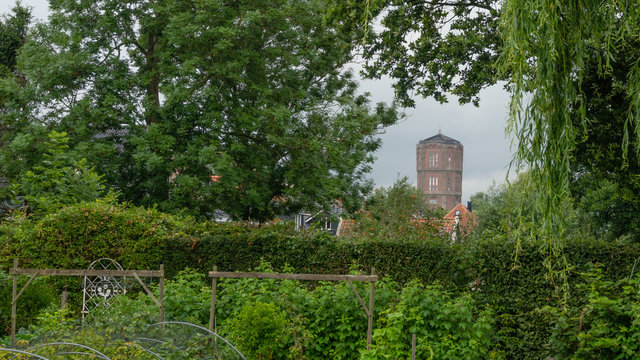 Framed view on the Water tower Kwadijk