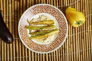 Courgette tahini dip