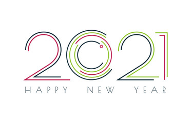 2021 technology image, Happy new year 2021