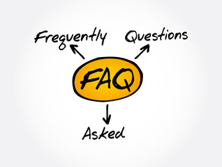 FAQ - Frequently Asked Questions acronym, business concept background