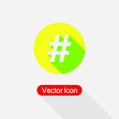 Obraz premium Hashtag Icon Vector Illustration Eps10