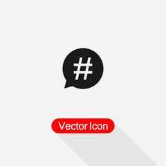 Hashtag Icon Vector Illustration Eps10