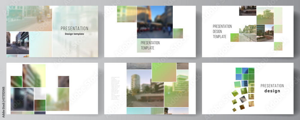 Wall mural vector layout of the presentation slides design business templates, multipurpose template for presen