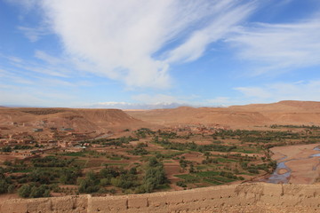 landscape of the mountains in deserd in africa