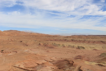 red rock canyon in desert in africa