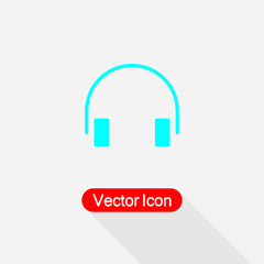 Headphones Icon vector illustration Eps10