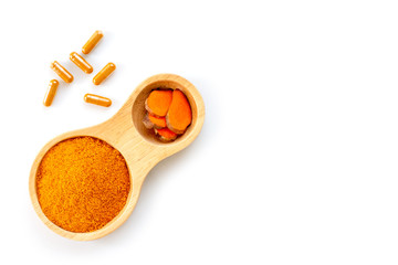 Turmeric powder capsule