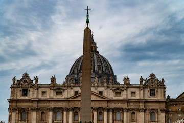 Fototapeta na wymiar St. Peter's Basilica, St. Peter's Square, Vatican City, Rome, Italy