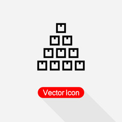 Fototapeta na wymiar Inventory Icon Vector Illustration Eps10