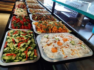 buffet breakfast and meals