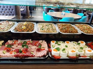 buffet breakfast and meals