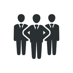 Businessman leader icon