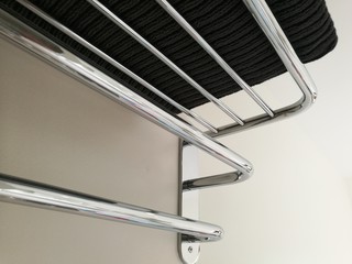 chrome towel rack