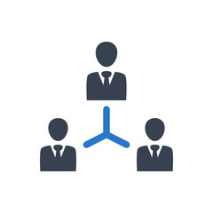Business team management icon