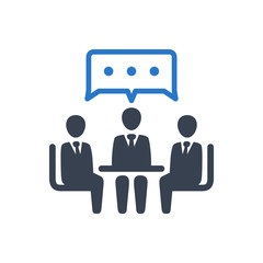 Business meeting icon