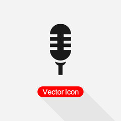 Microphone Icon vector illustration Eps10