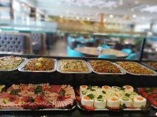 buffet breakfast and meals