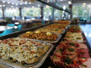 buffet breakfast and meals
