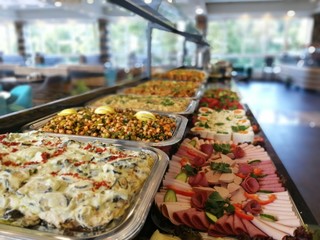 buffet breakfast and meals