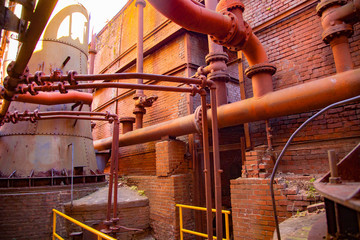 Sloss Furnaces.  It is a National Historic Landmark in Birmingham, Alabama.  It operated as a pig...