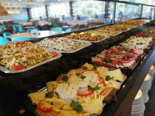 buffet breakfast and meals