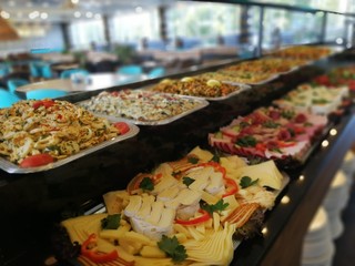 buffet breakfast and meals