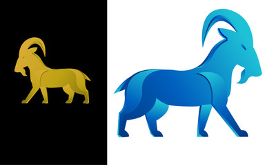 Goat 3d abstract company logo design