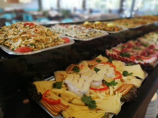 buffet breakfast and meals